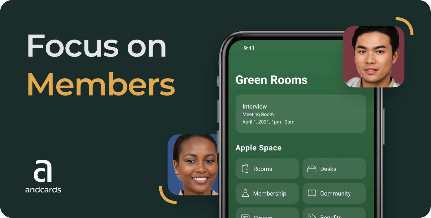 andcards coworking space management software