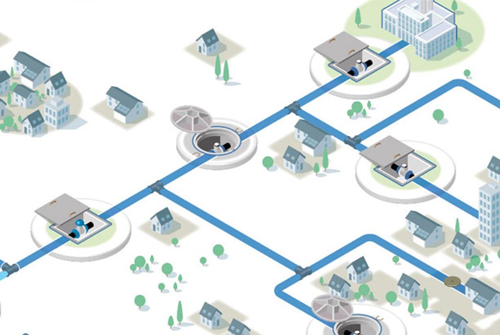 Вода сети. Water distribution Network. Wastewater distribution. Water Supply scheme. Water Networks символ.